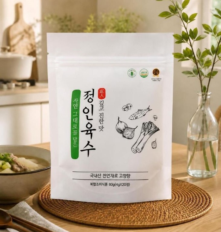정인육수 코인육수 4gx20정 국내산 천연재료 고함량 함유